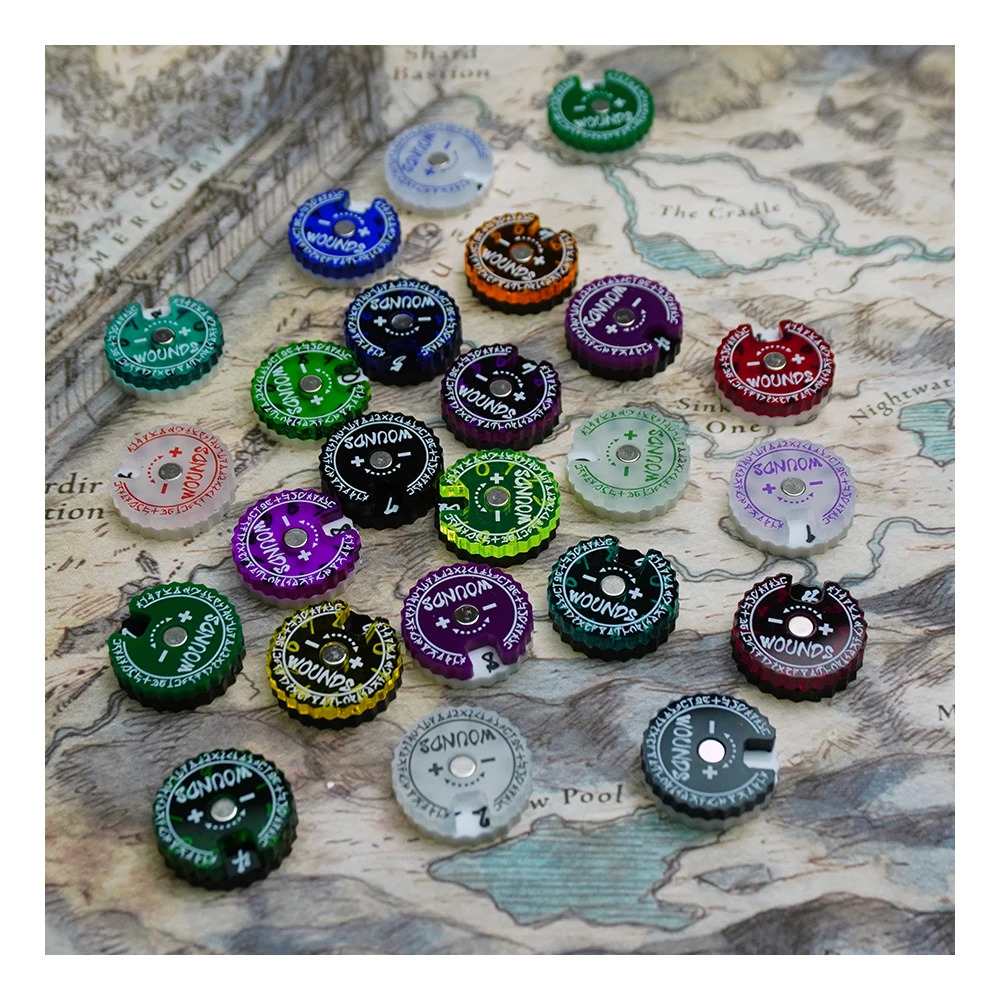 Game Token Counter - 20mm Wounds Tracker 1 zestaw/JEDEN zestaw