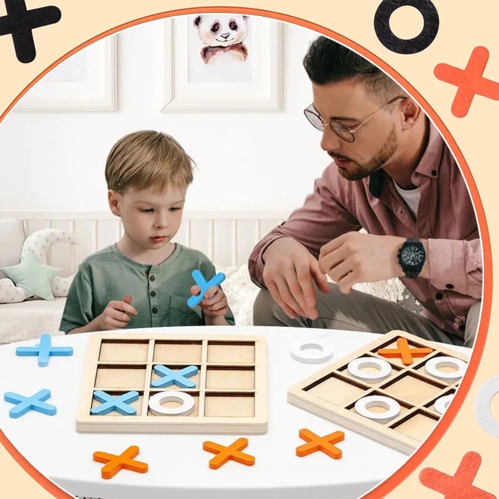 Drewniana gra XO Tic Tac Toe M – Board Game With Questions recenzja i cena