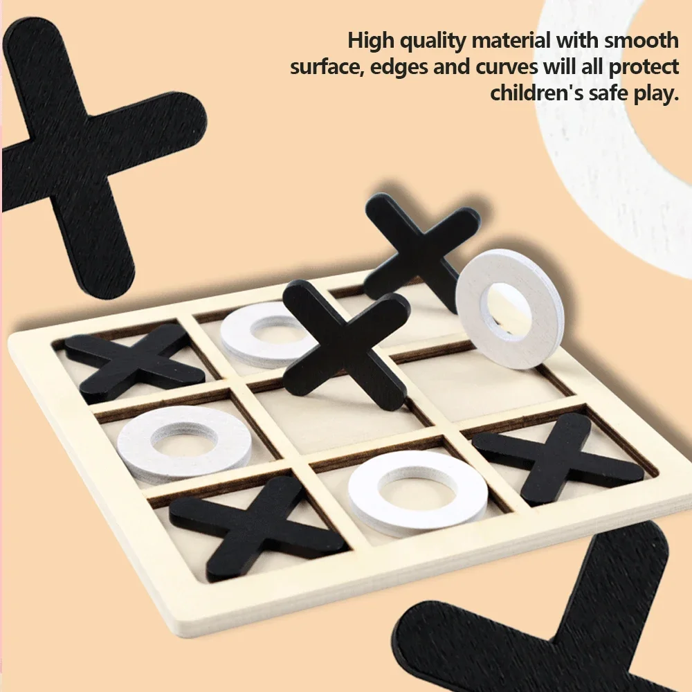 Drewniana gra XO Tic Tac Toe M – Board Game With Questions recenzja i cena