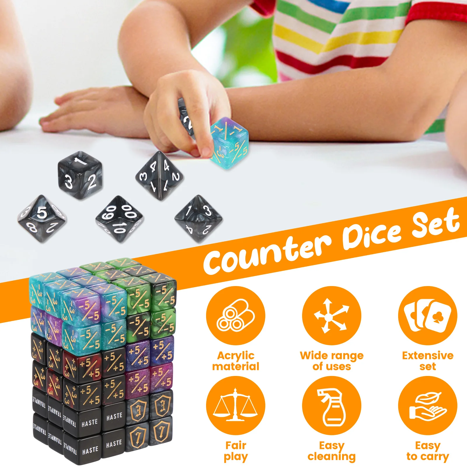 Zestaw 78 kości do MTG z przyp – Game Token Counter recenzja i cena
